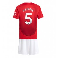 Manchester United Harry Maguire #5 Replica Home Minikit 2024-25 Short Sleeve (+ pants)